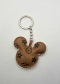 Vintage Handmade Mouse Keychain – Coffee