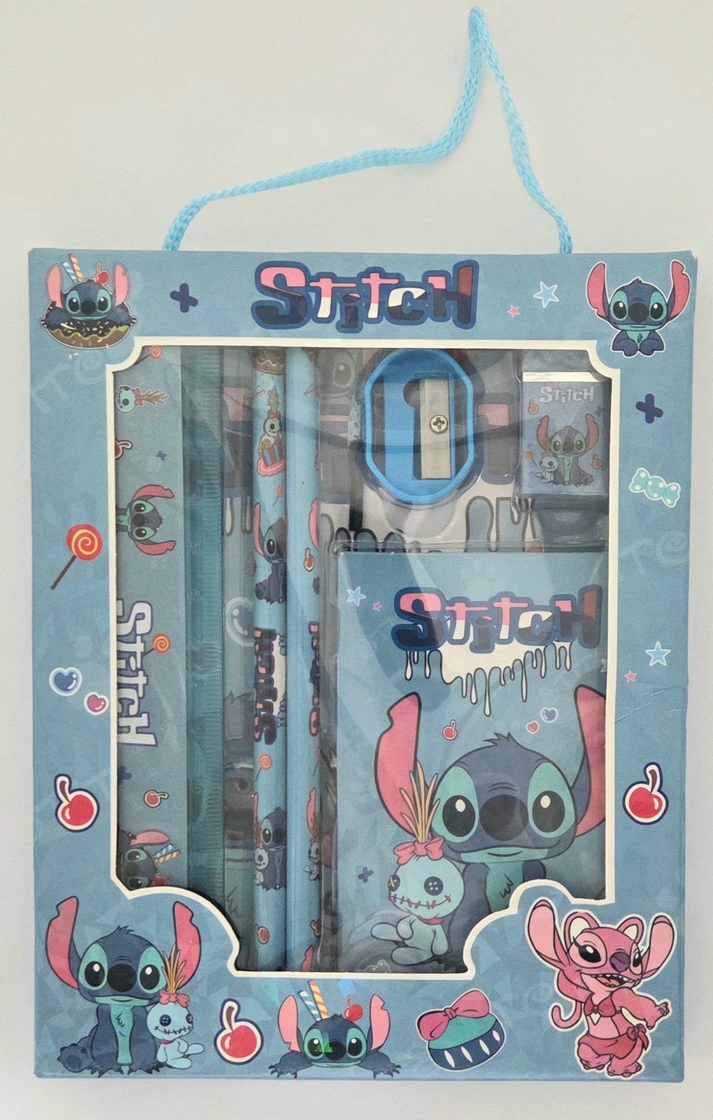 Stitch Stationery Gift Set – 7pcs Blue