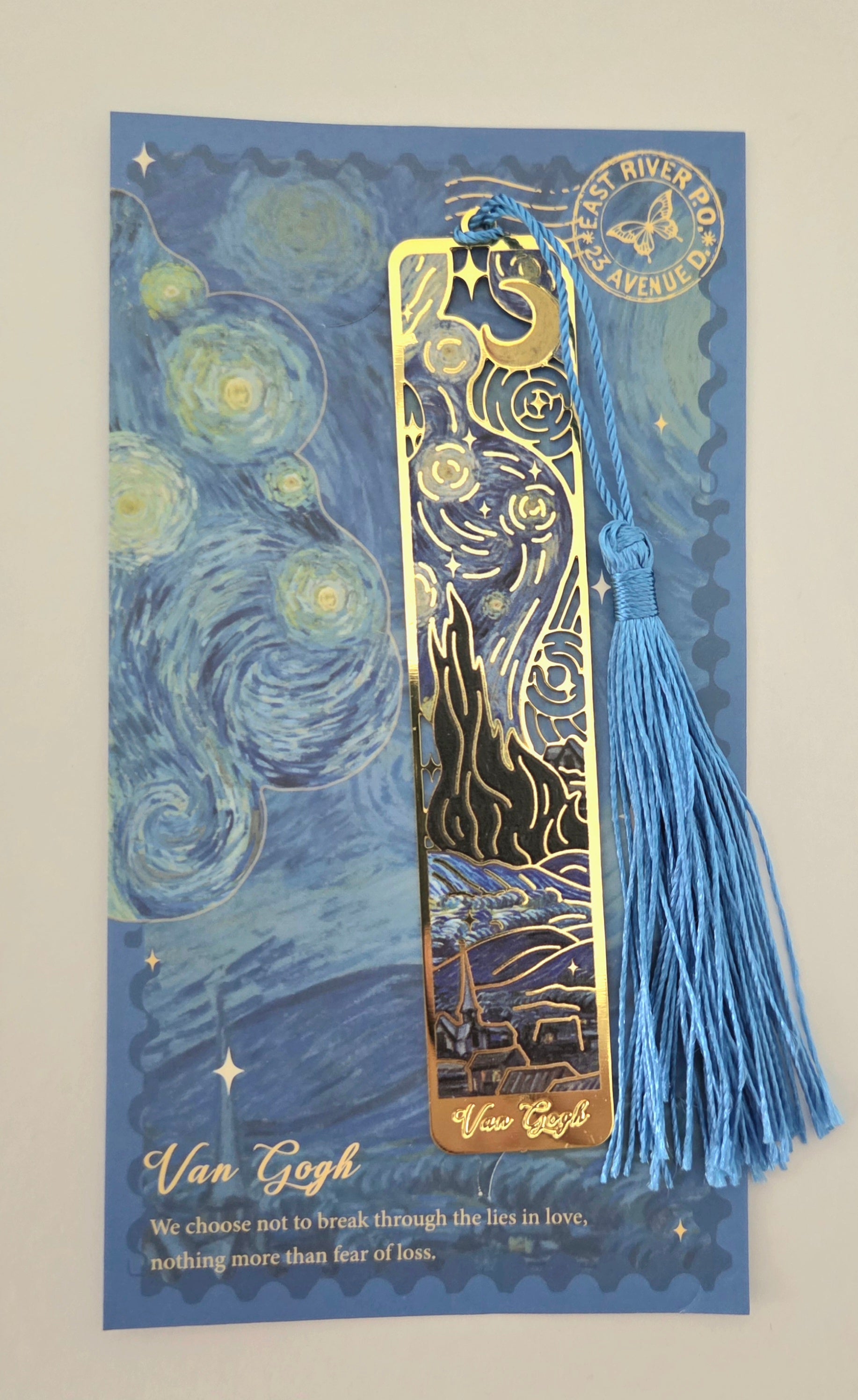 Starry Night Metal Bookmark by Van Gogh