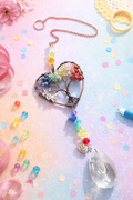Seven Chakras Heart Sun Catcher – Colourful