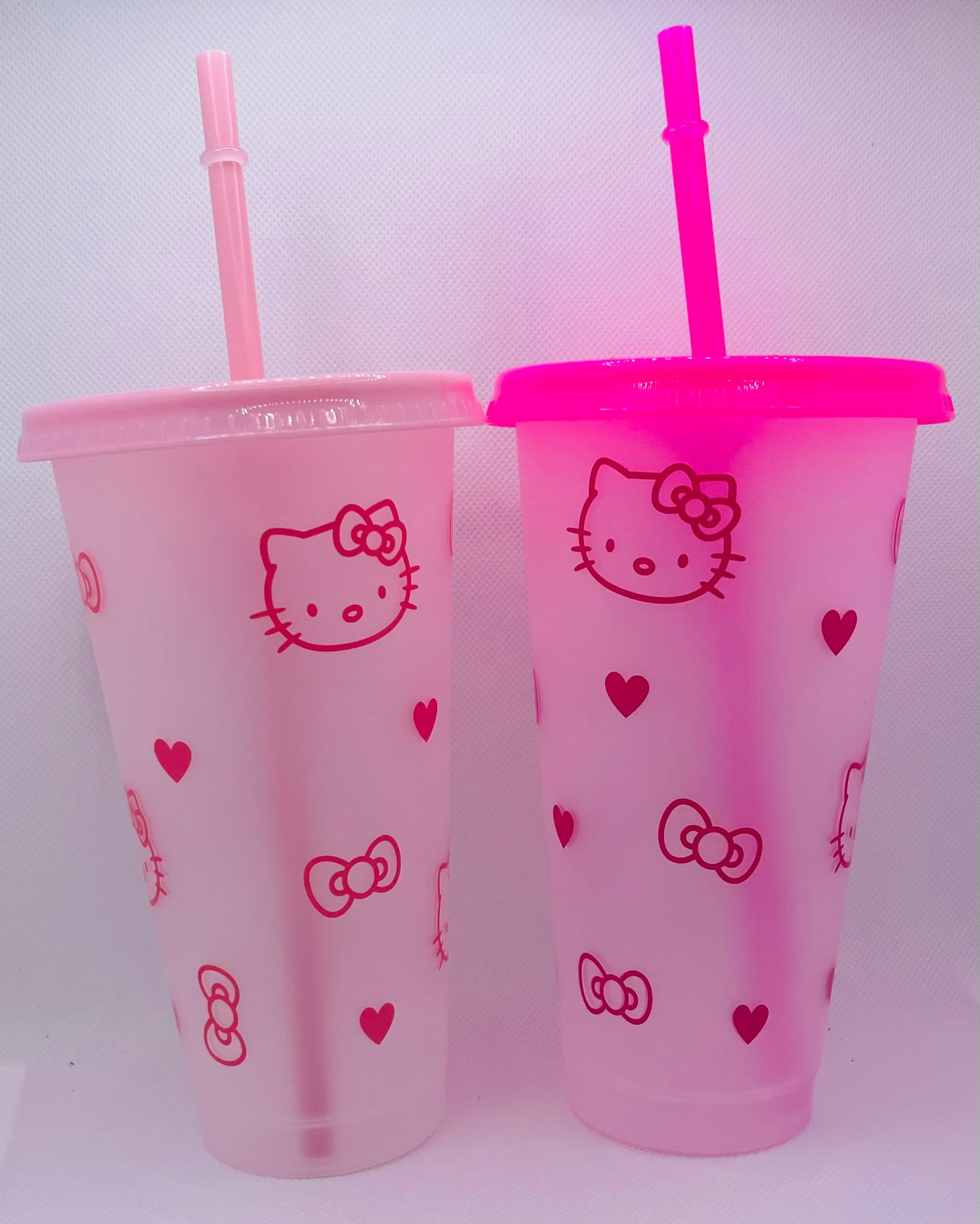 Hello Kitty  Plastic Tumbler – Rose pink (24oz)