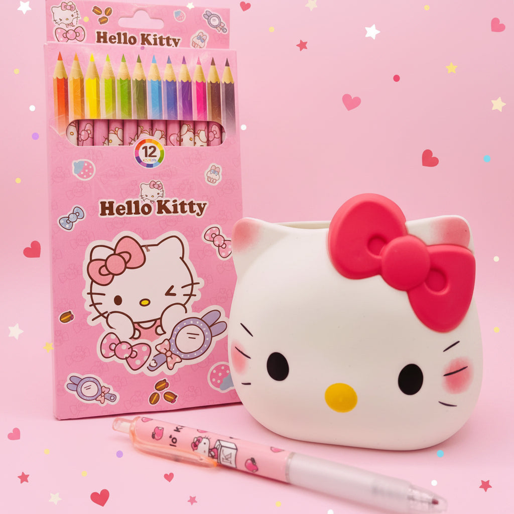 Hello Kitty White Pen Holder