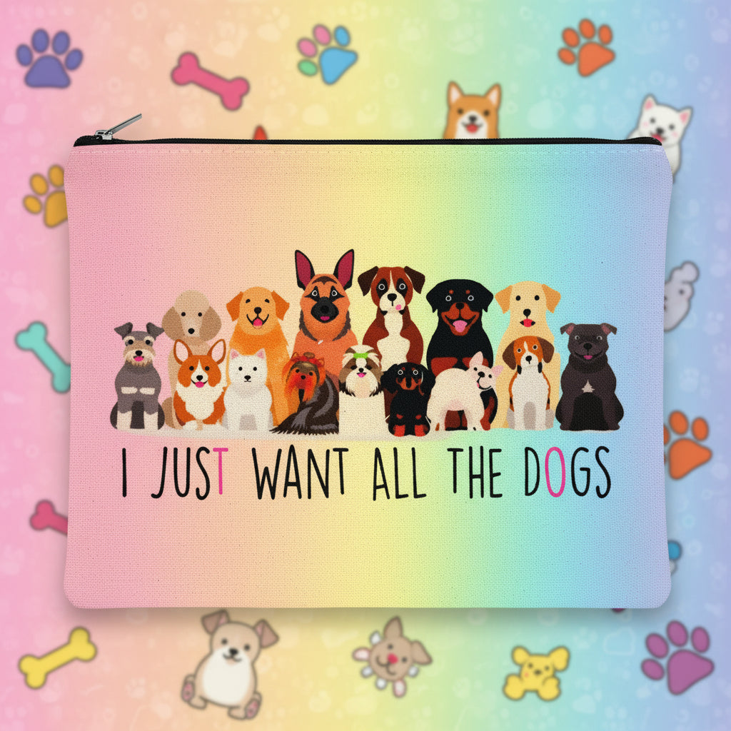 Cute Dog Cosmetic Bag