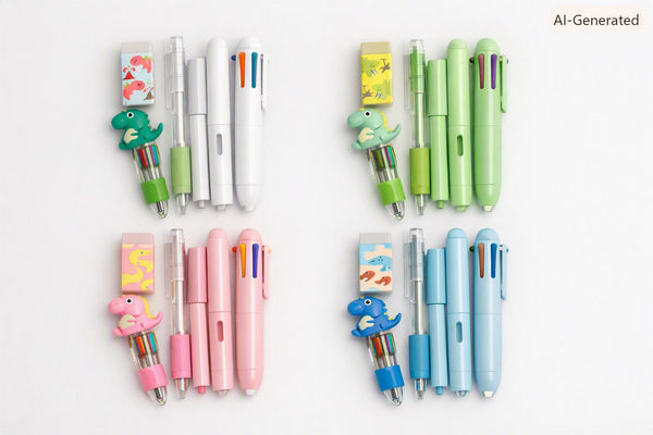 6-in-1 Multifunctional Dinosaur Stationery Set