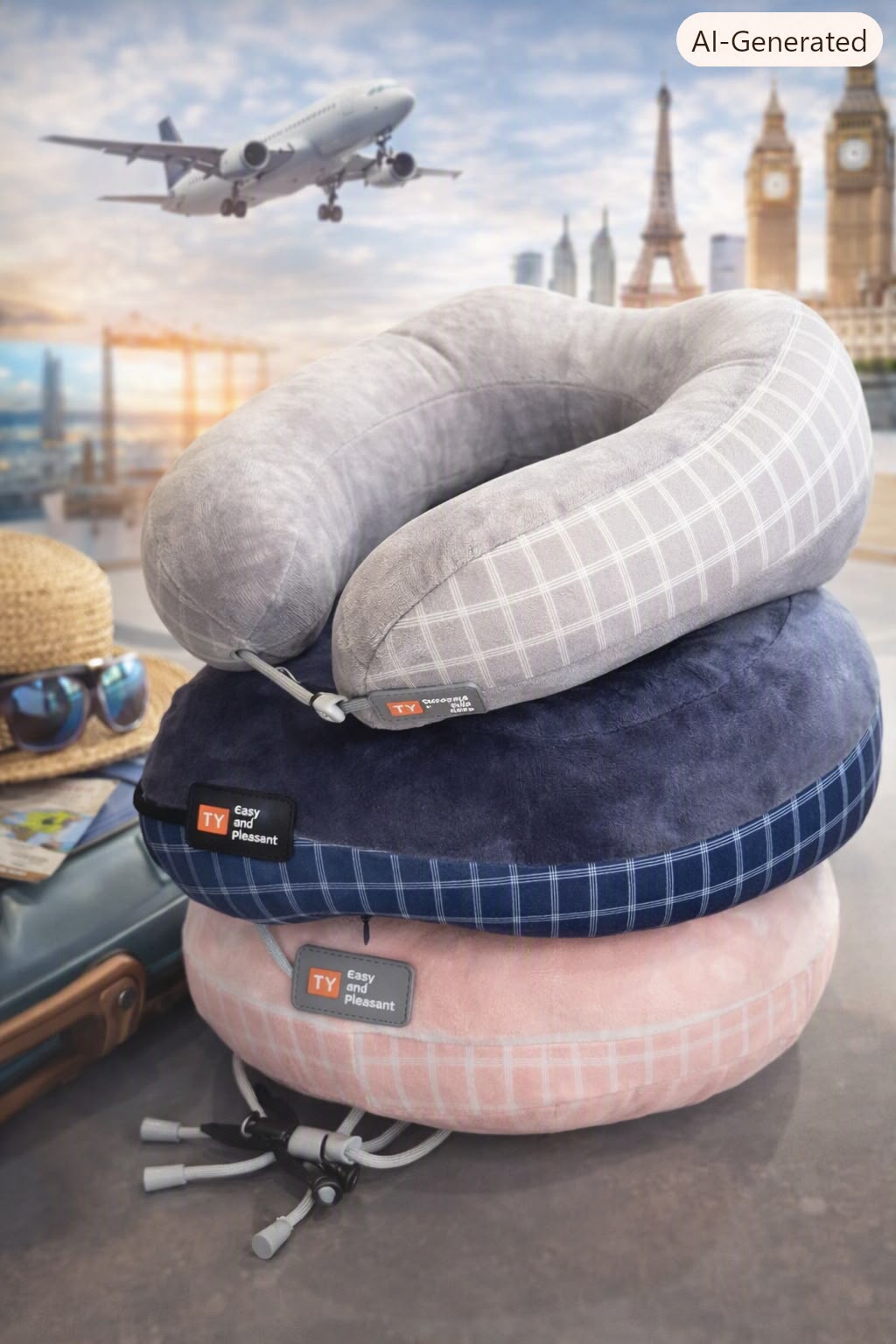 Portable U-Shaped Neck Pillow