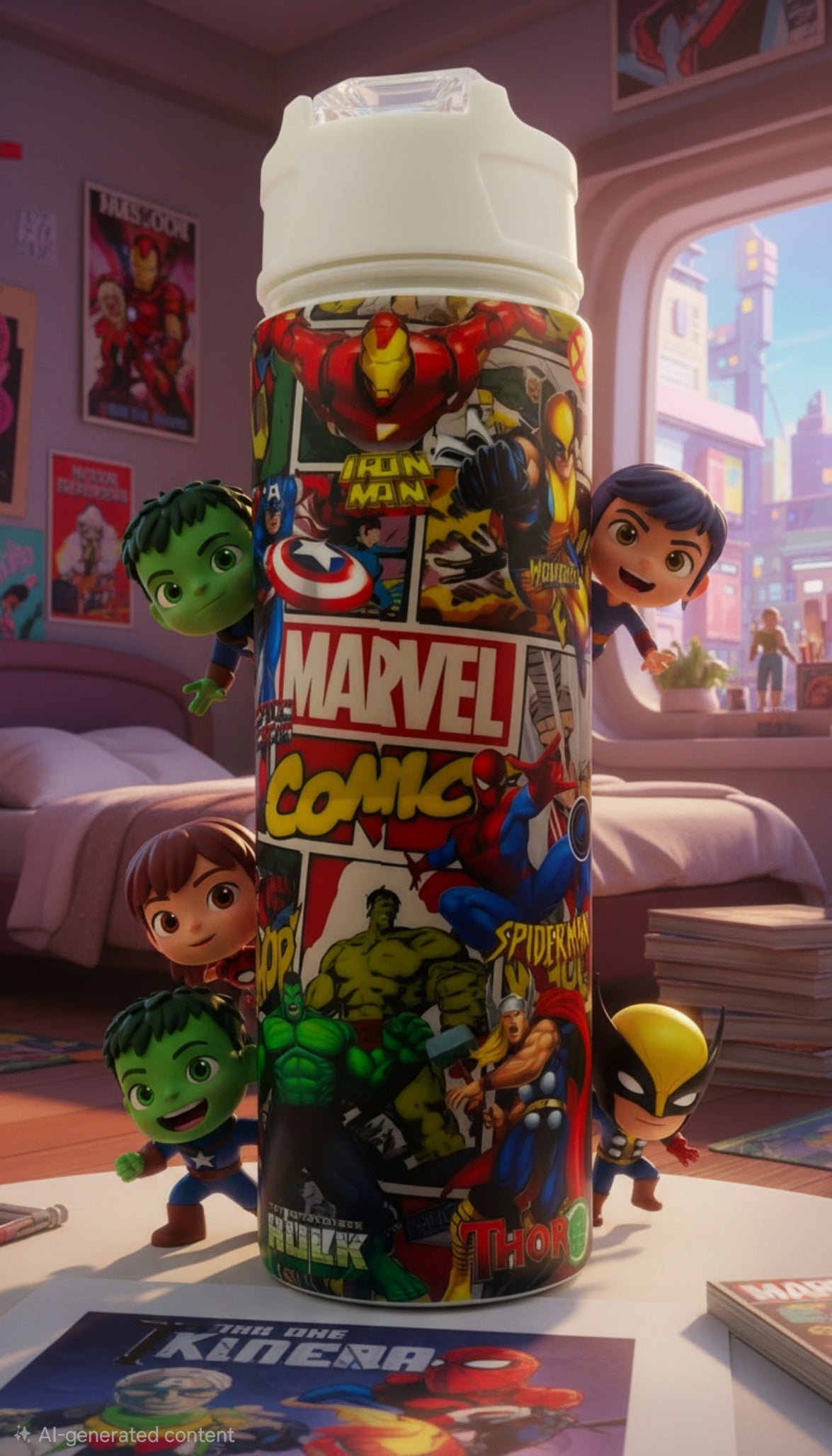 Superhero Sports Water Bottle – 750ml