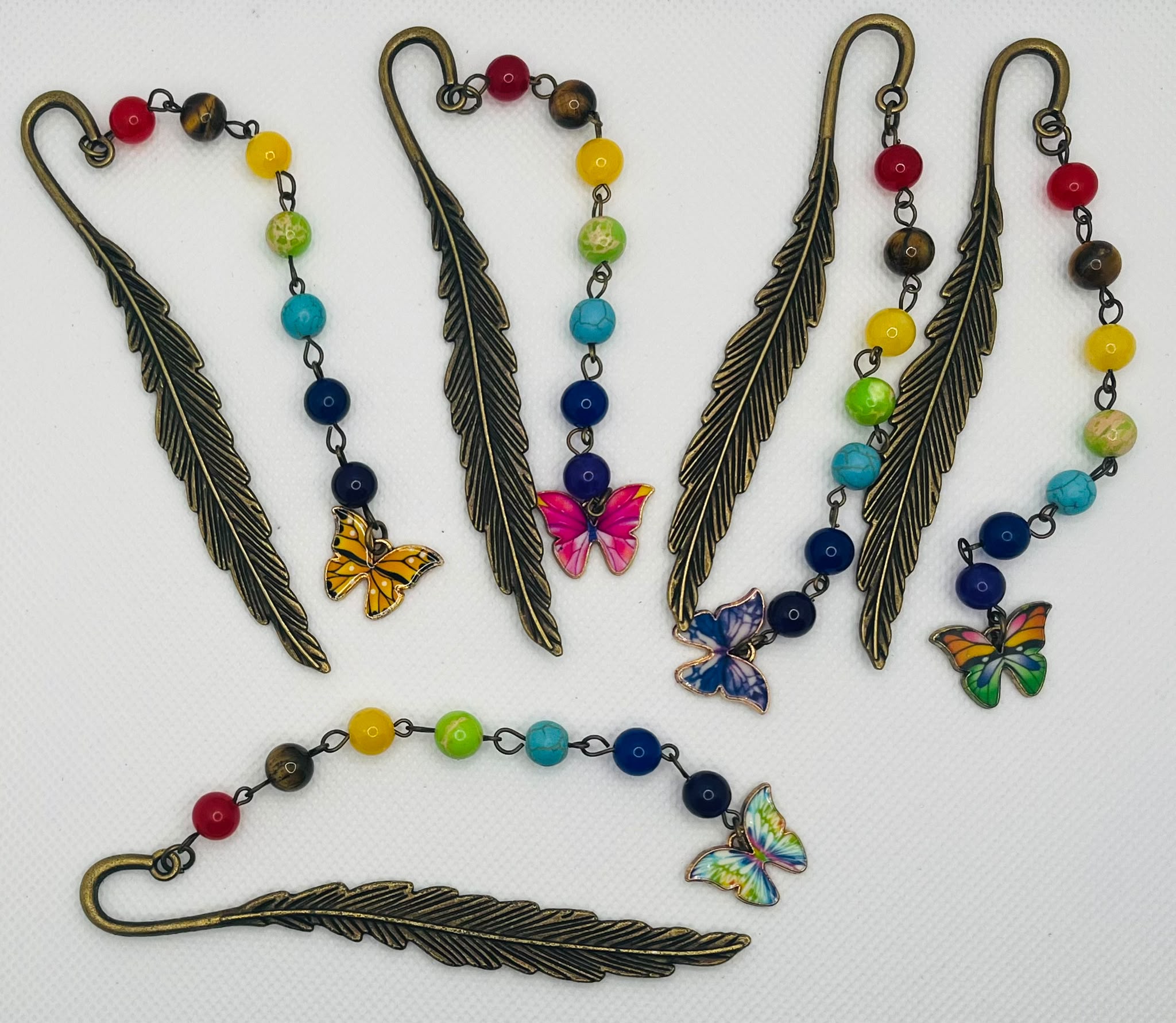 Feather Butterfly Gemstone Bookmark Collection