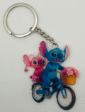 Stitch 2D Acrylic Cycling Keychain – Random