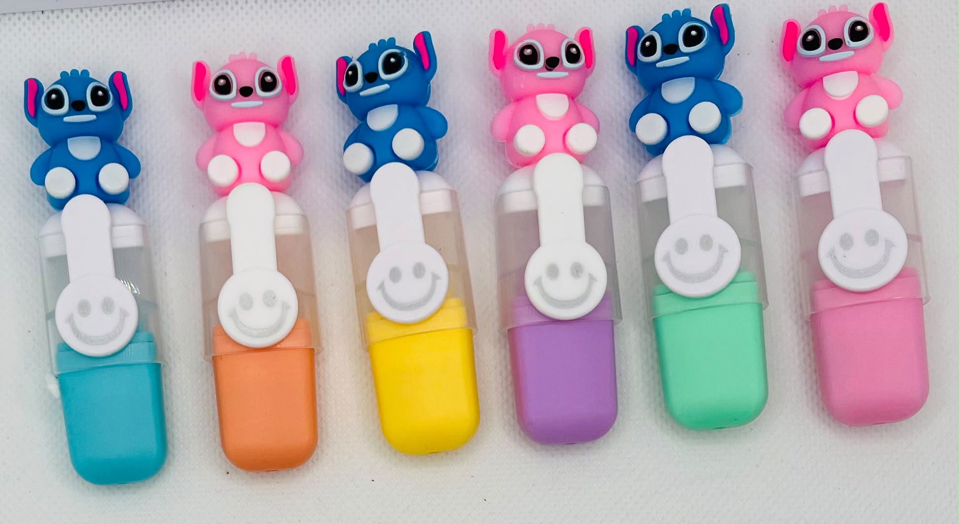 Disney Stitch Mini Fluorescent Highlighters – 6pcs