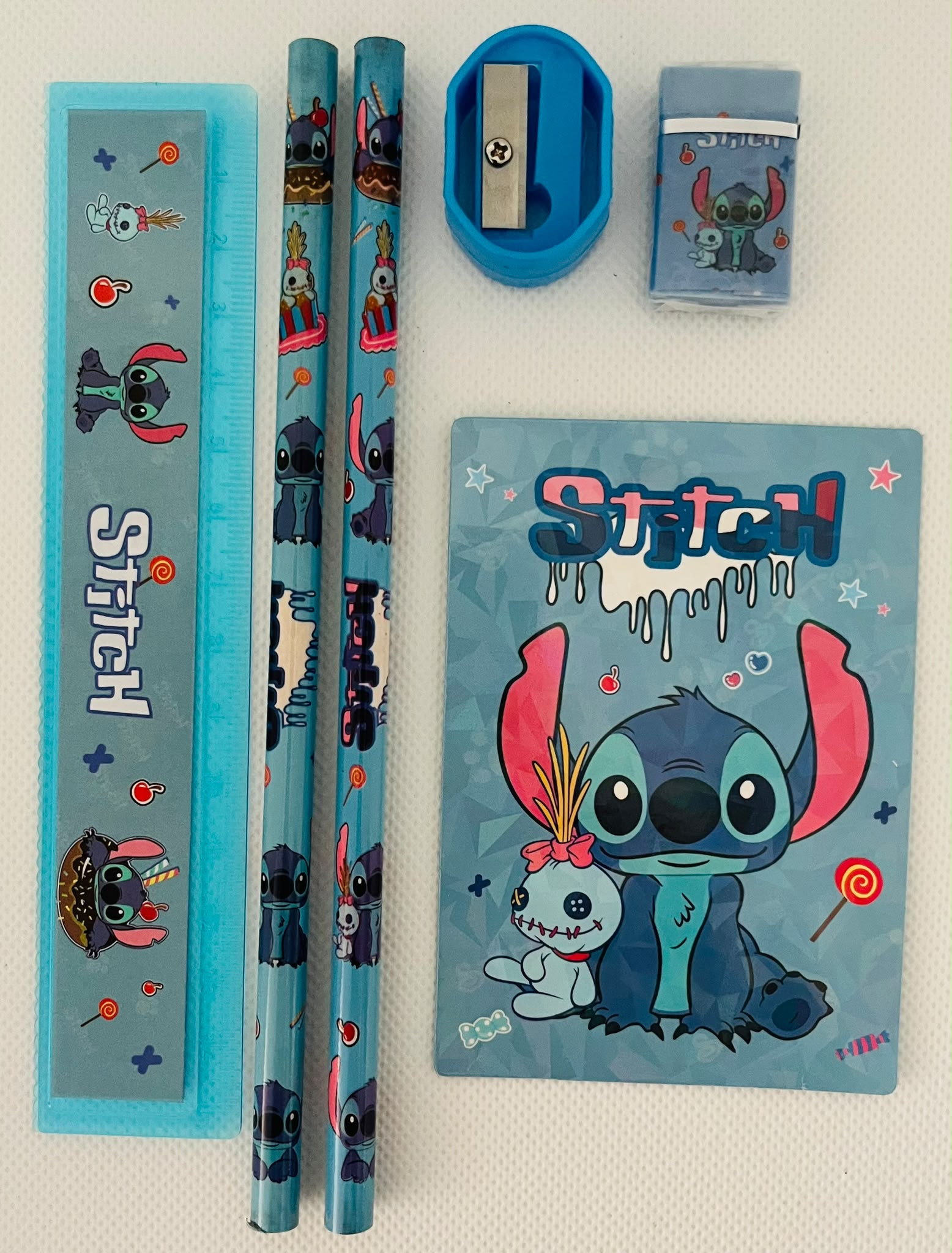 Disney Stitch Multifunctional Writing Tools – 6pcs