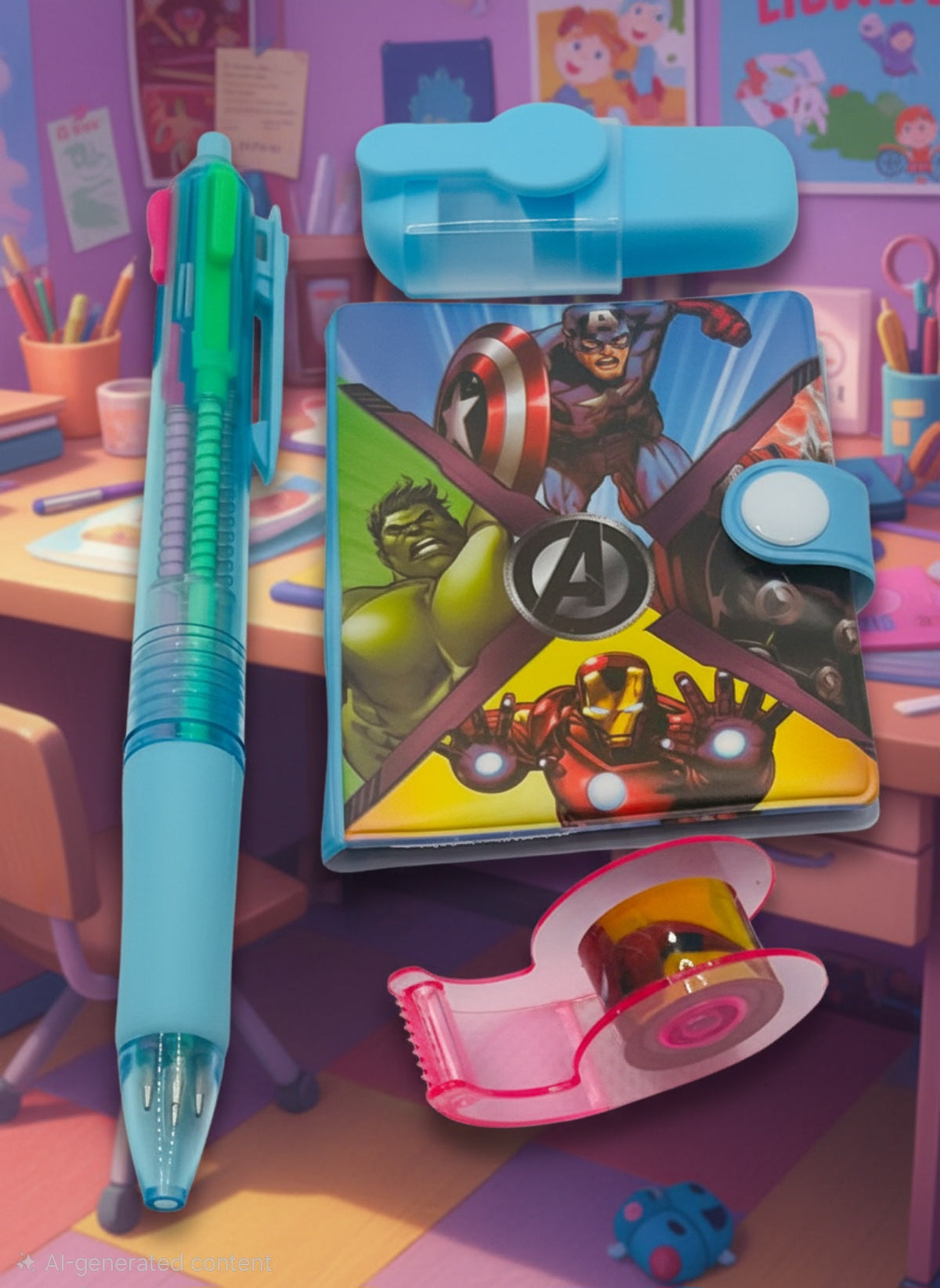 Marvel Spider 5 piece stationery set – Random