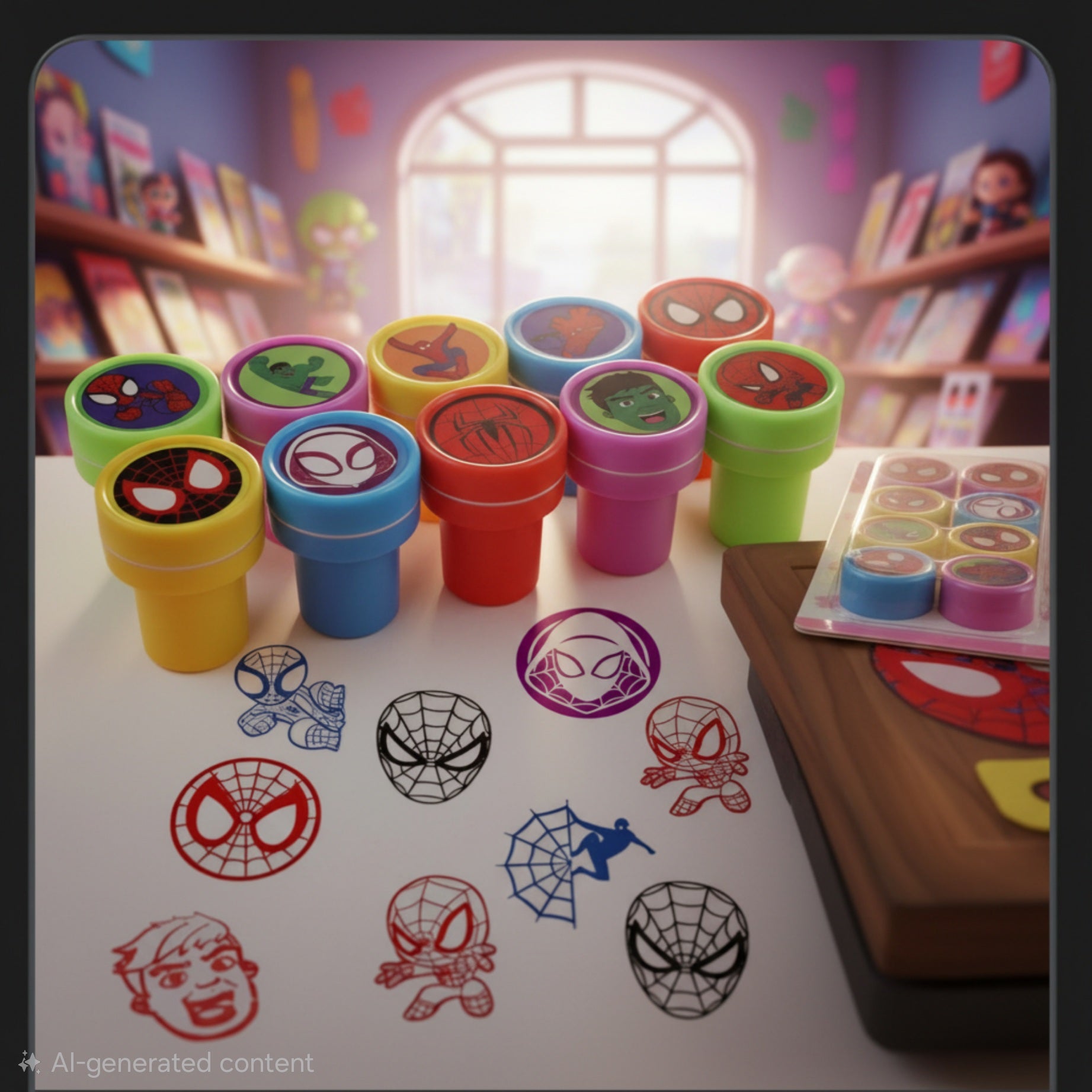 Spider-Man Stamp Set – 10pcs