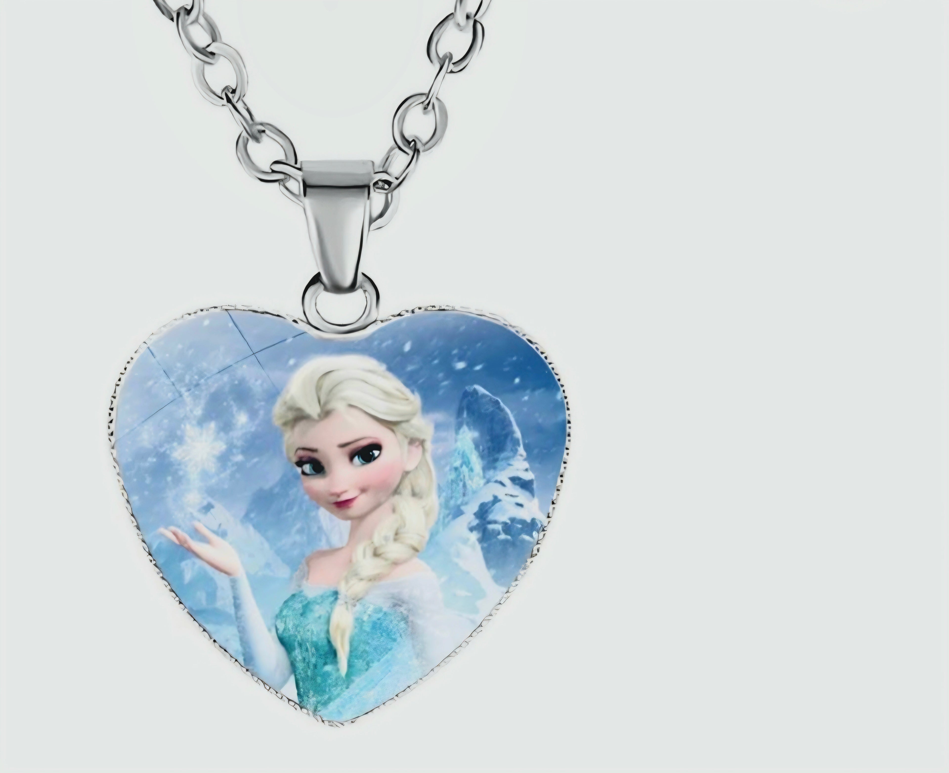 Princess Elsa 2D Flat Acrylic Pendant