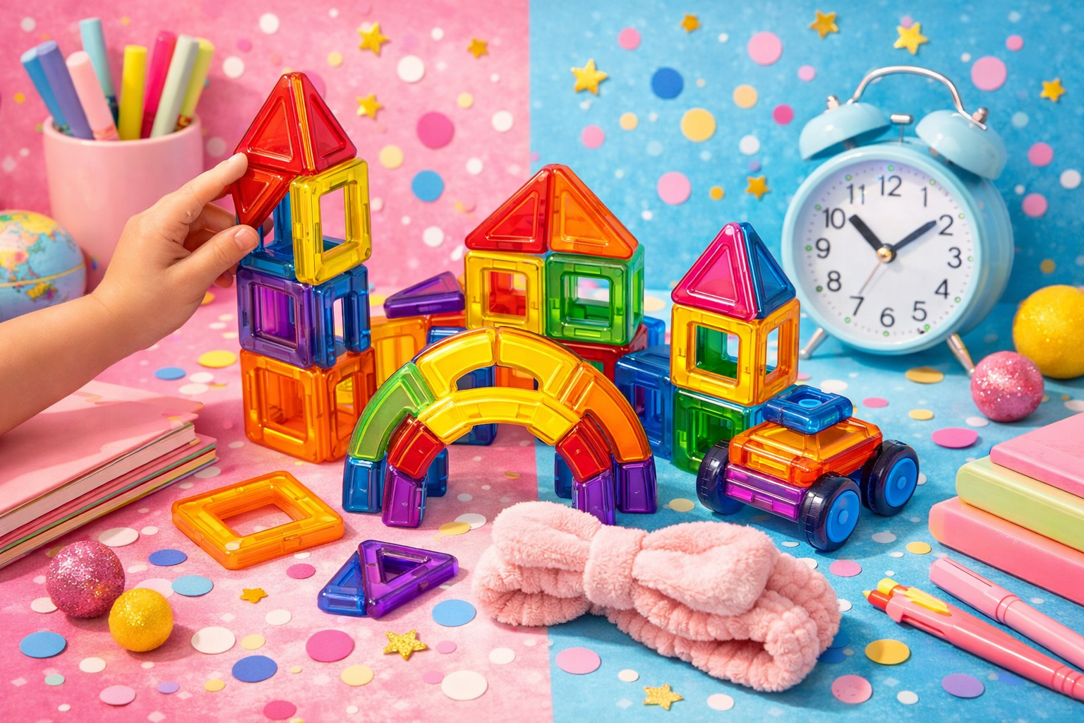 Magnetic Cube STEM Toy Set – 48pcs