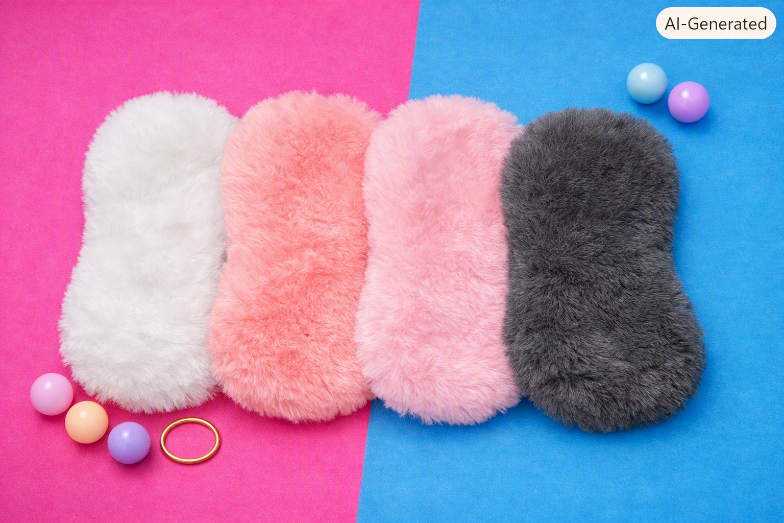 Plush Eye Mask – 1pc Random pick