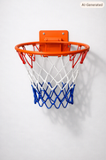 Non-Drilling Foldable Basketball Hoop – Tangerine