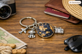 Travel-Themed keyring and Charm Set
