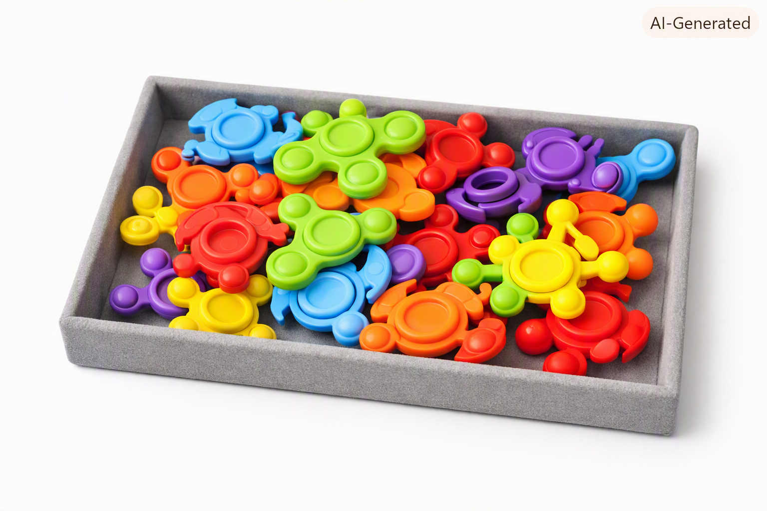Multicolour Fidget Spinners – Random pick 1pc