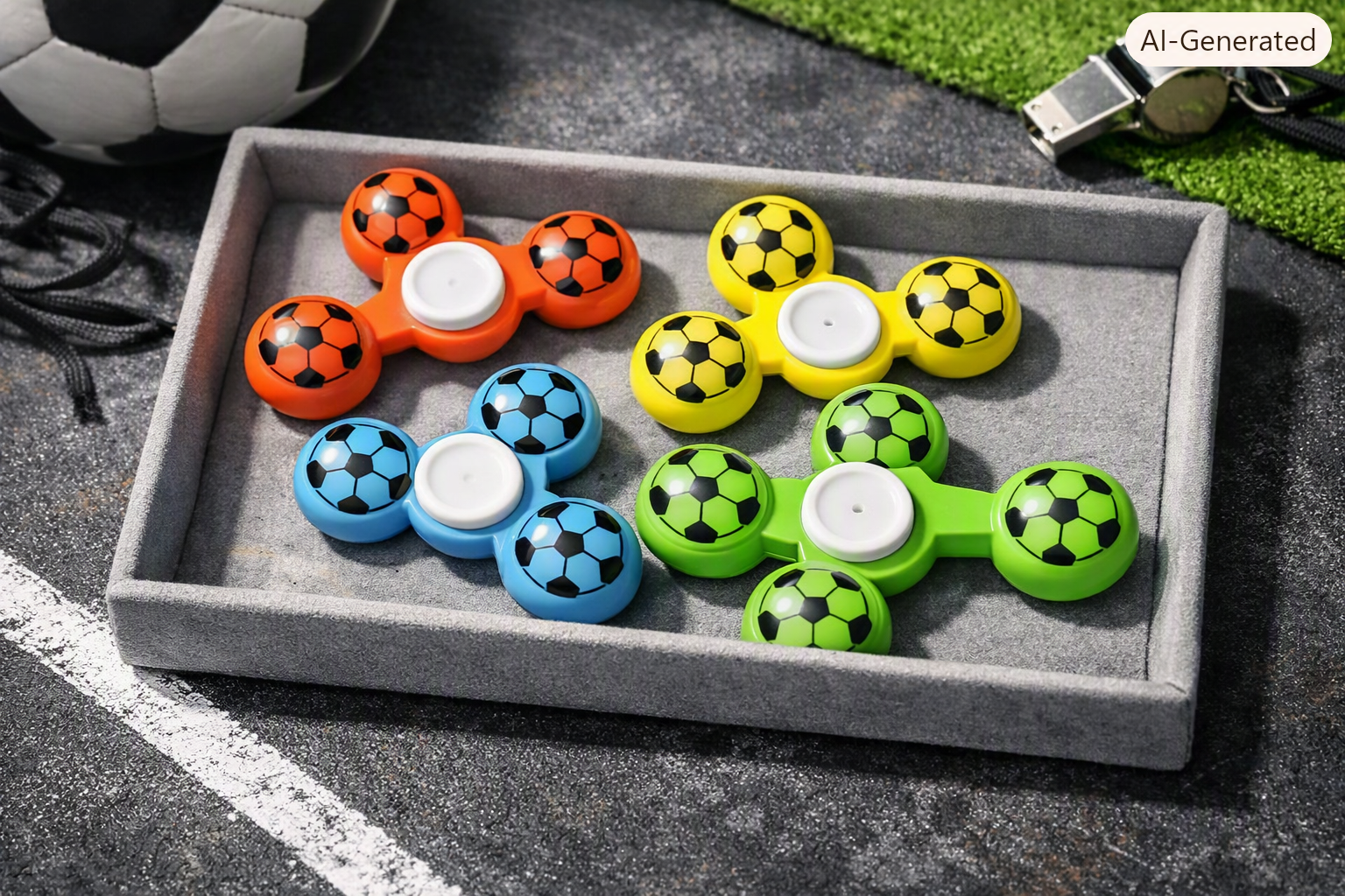 Large Football Fidget Spinners – Random 1pc