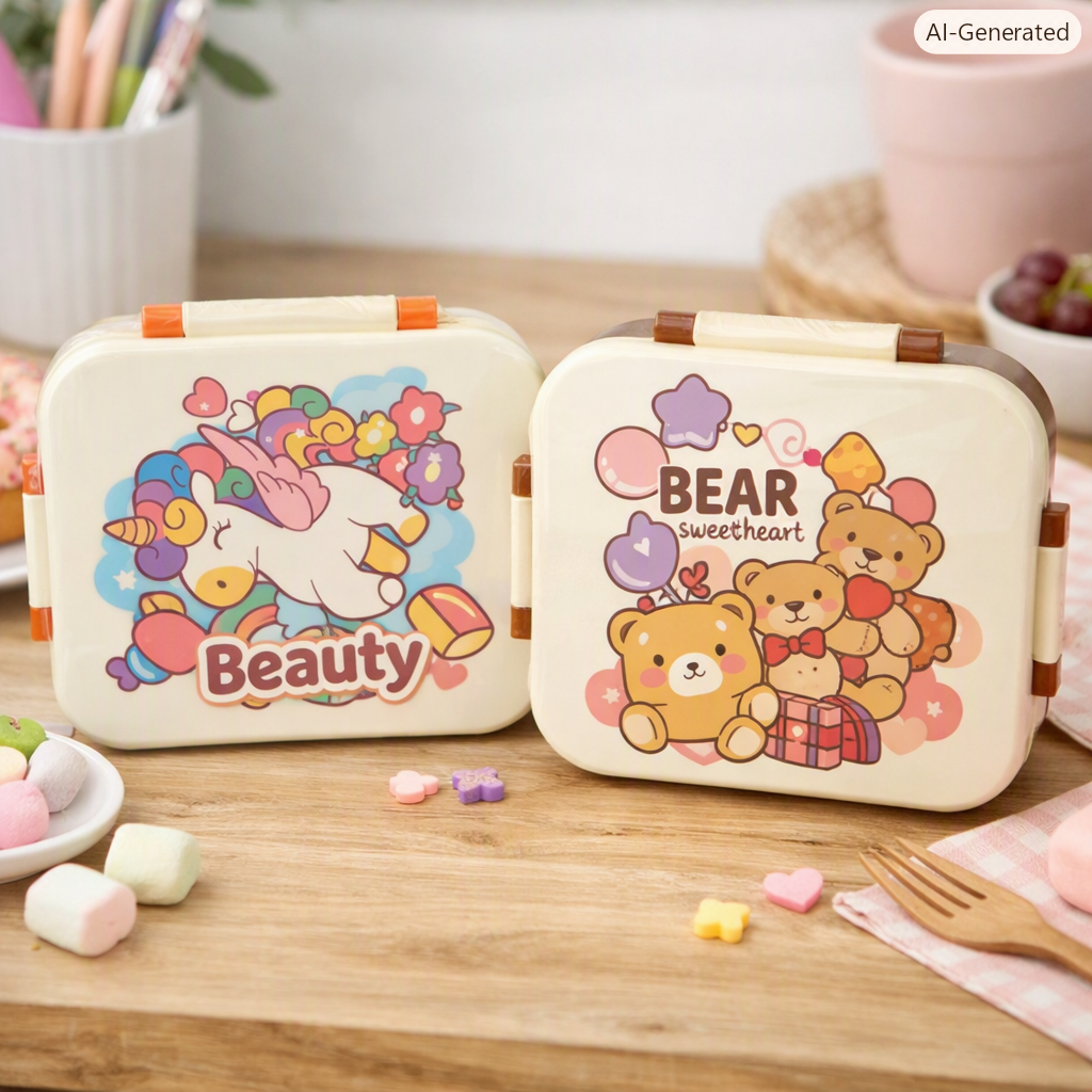 Unicorn Bento Box With Compartments