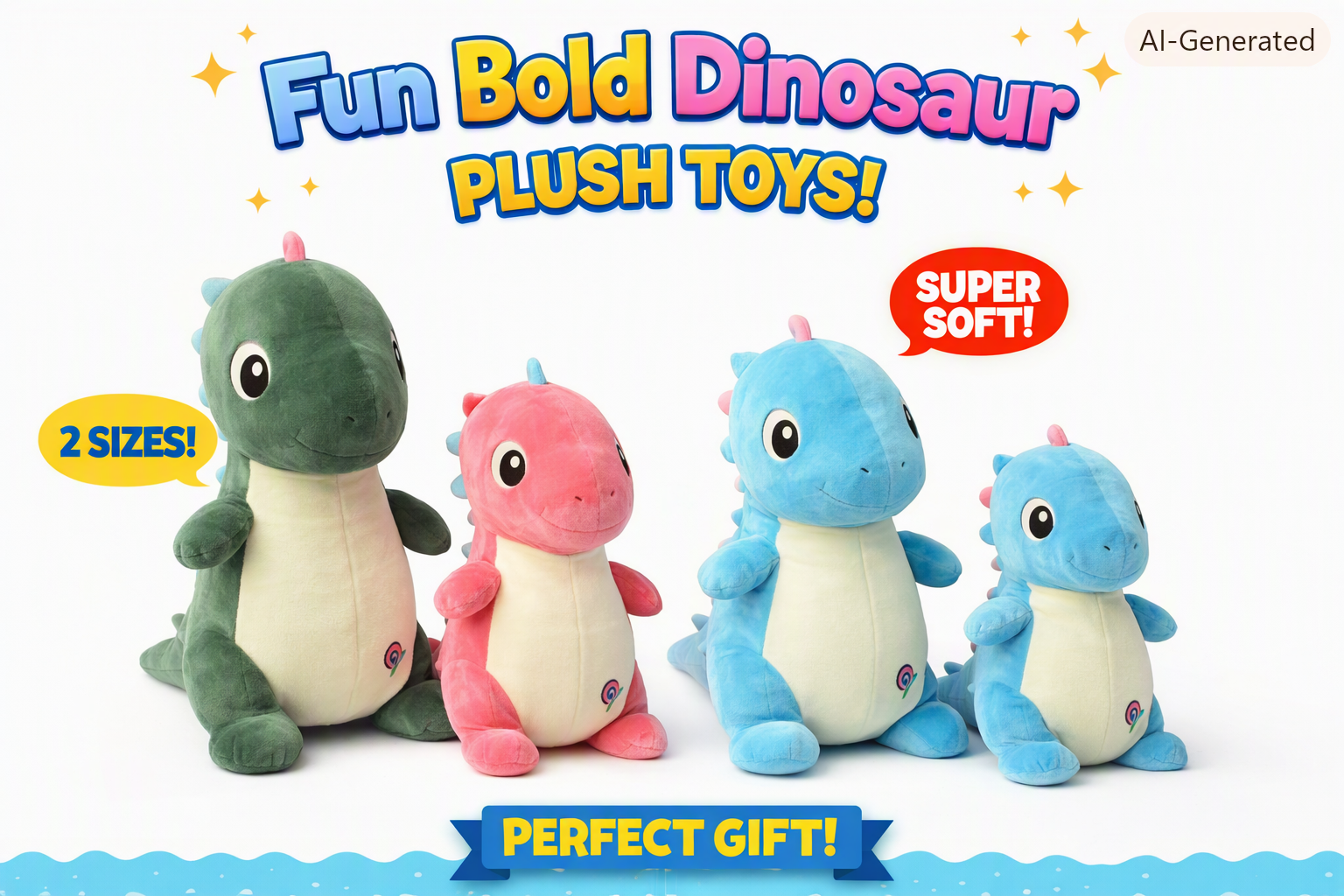 Standing Dinosaur Plush – 30cm