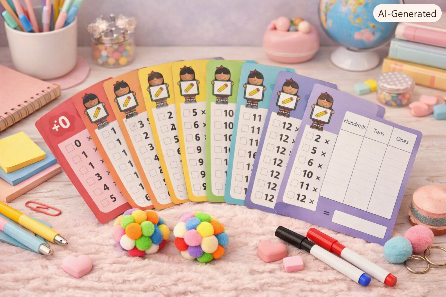 Multiplication Flashcards – 0 to 12