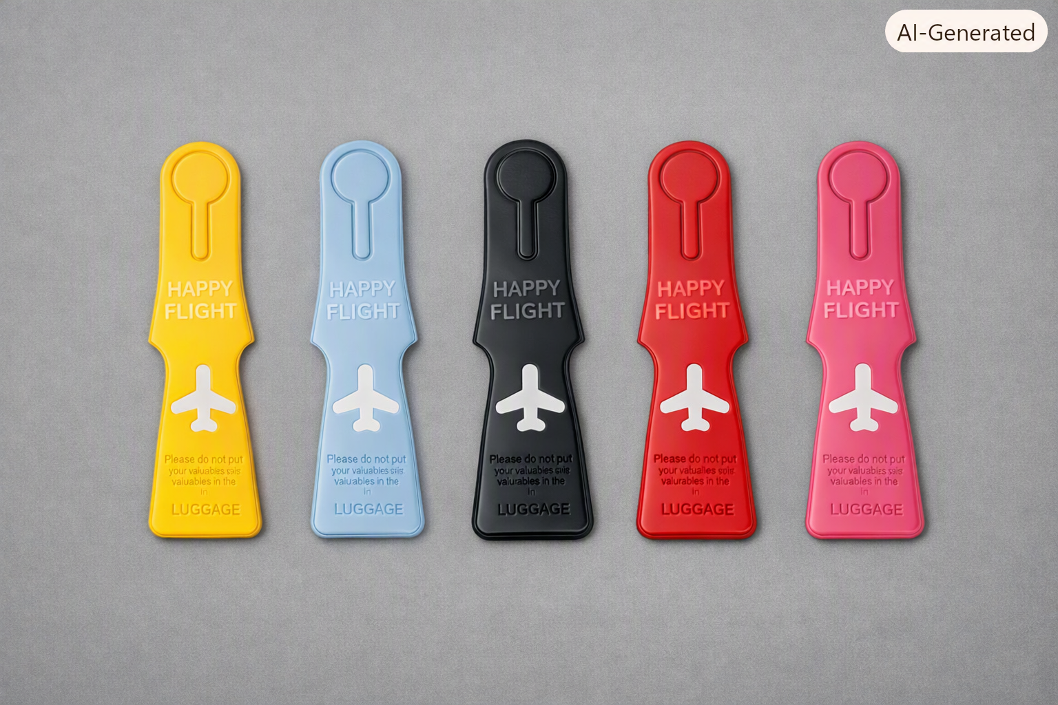 Luggage Tags – 5pcs Multi-Colour