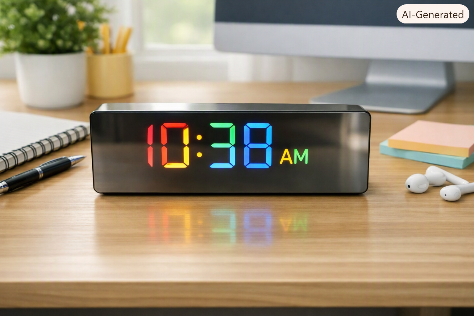 LED Digital Alarm Clock – Black