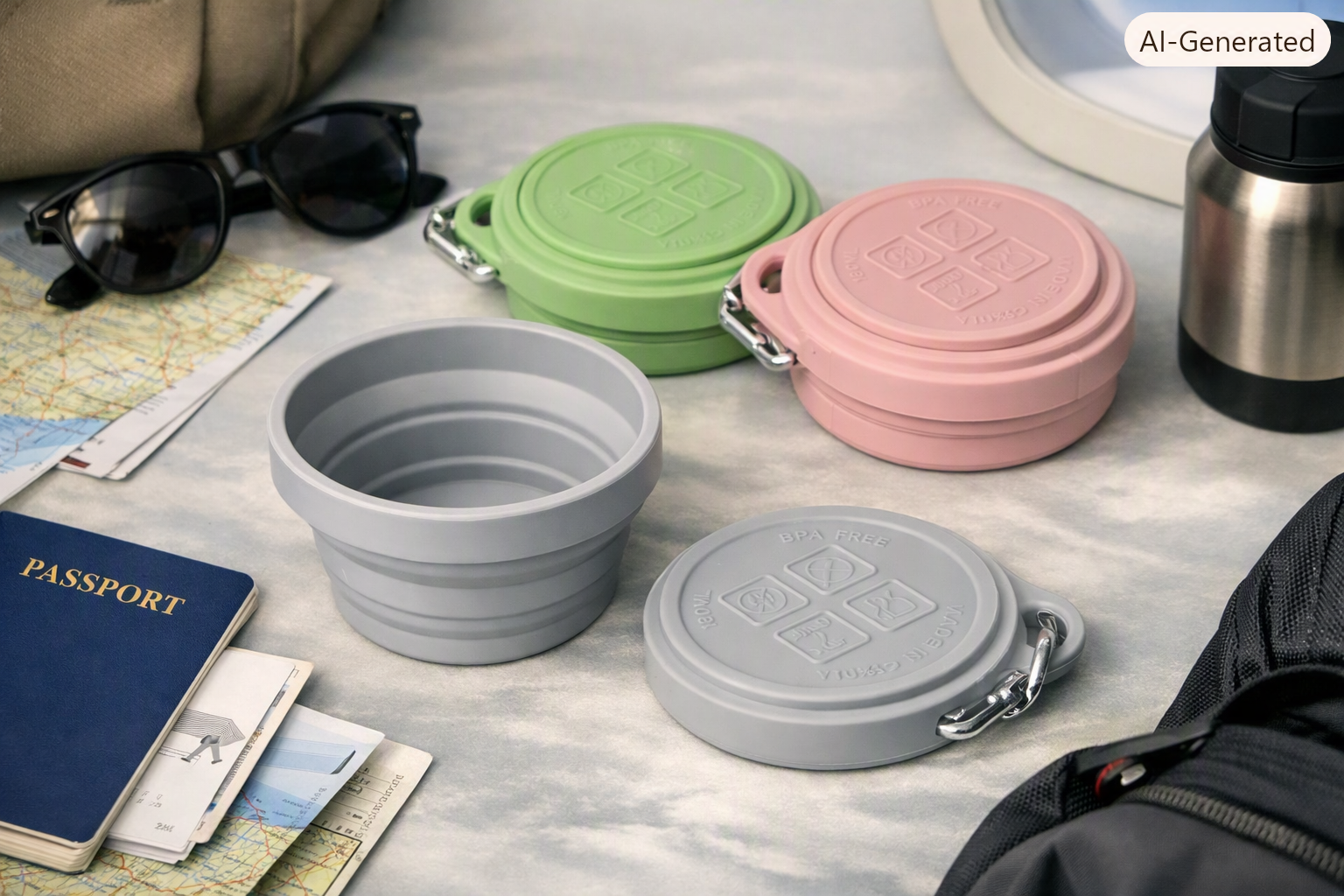 Silicone Foldable Water Cup