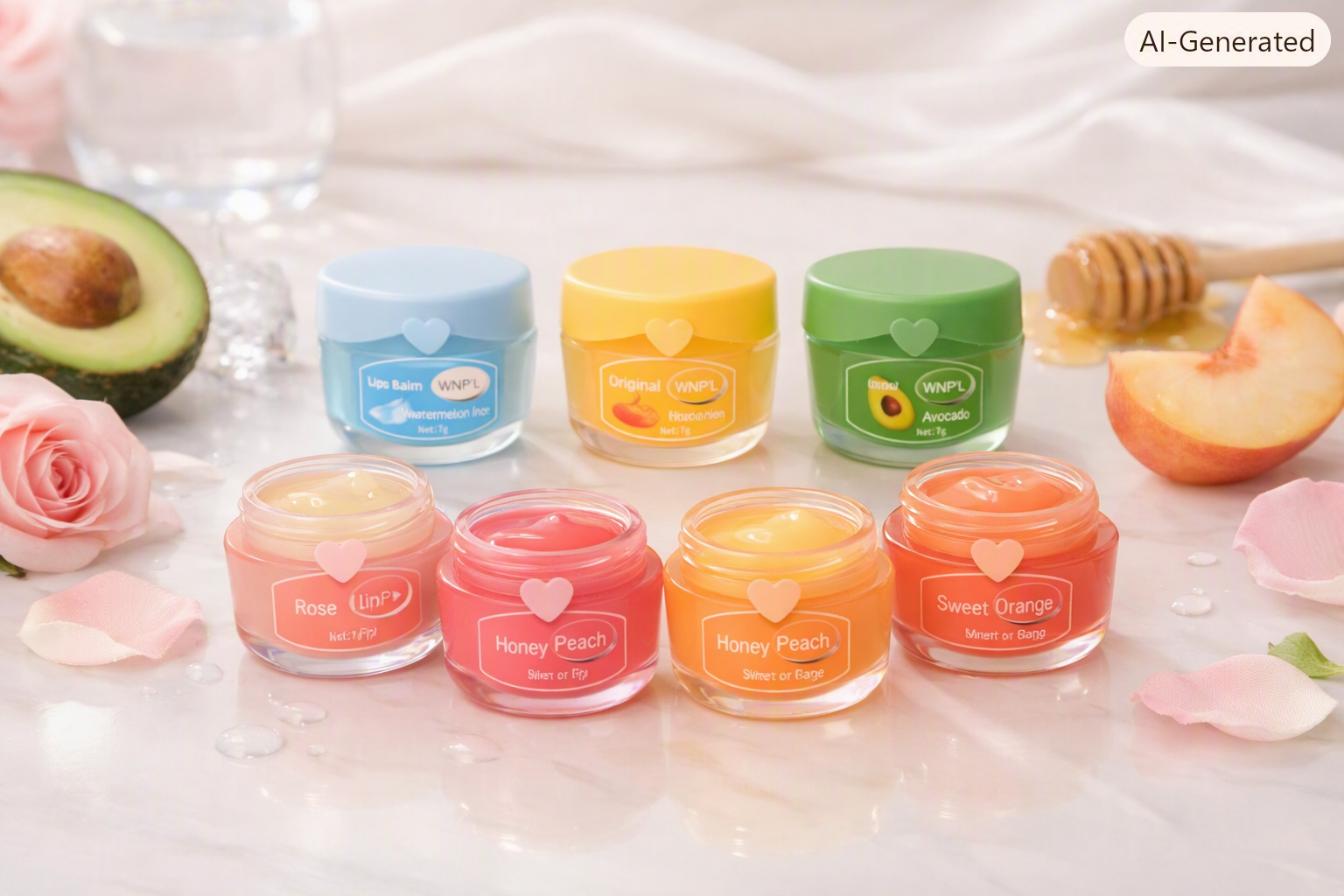 Fruit-Flavour Lip Gloss Gift Set – 6pcs