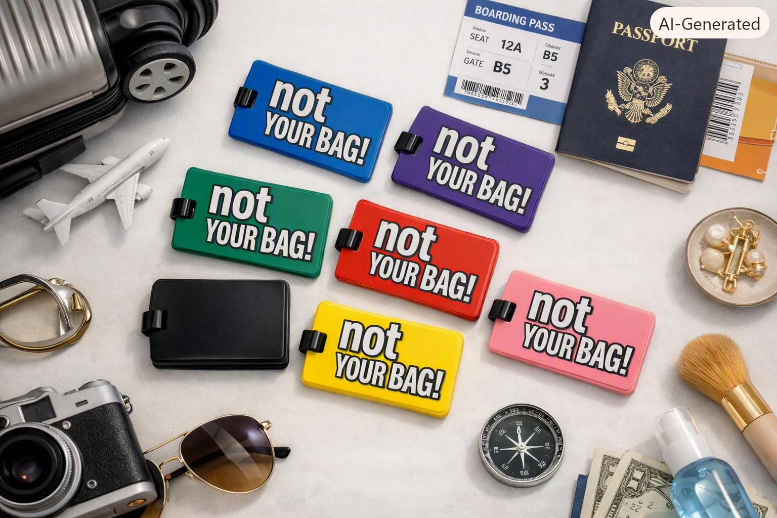 Not Your Bag PVC Luggage Tag..1pc
