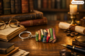 Flat Acrylic Book Keychain