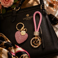 Pure Luxury. Full Diamond Love Heart Keychain