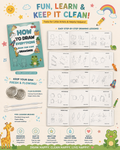How to Draw Everything kids drawing book with step-by-step lessons for animals, food and objects