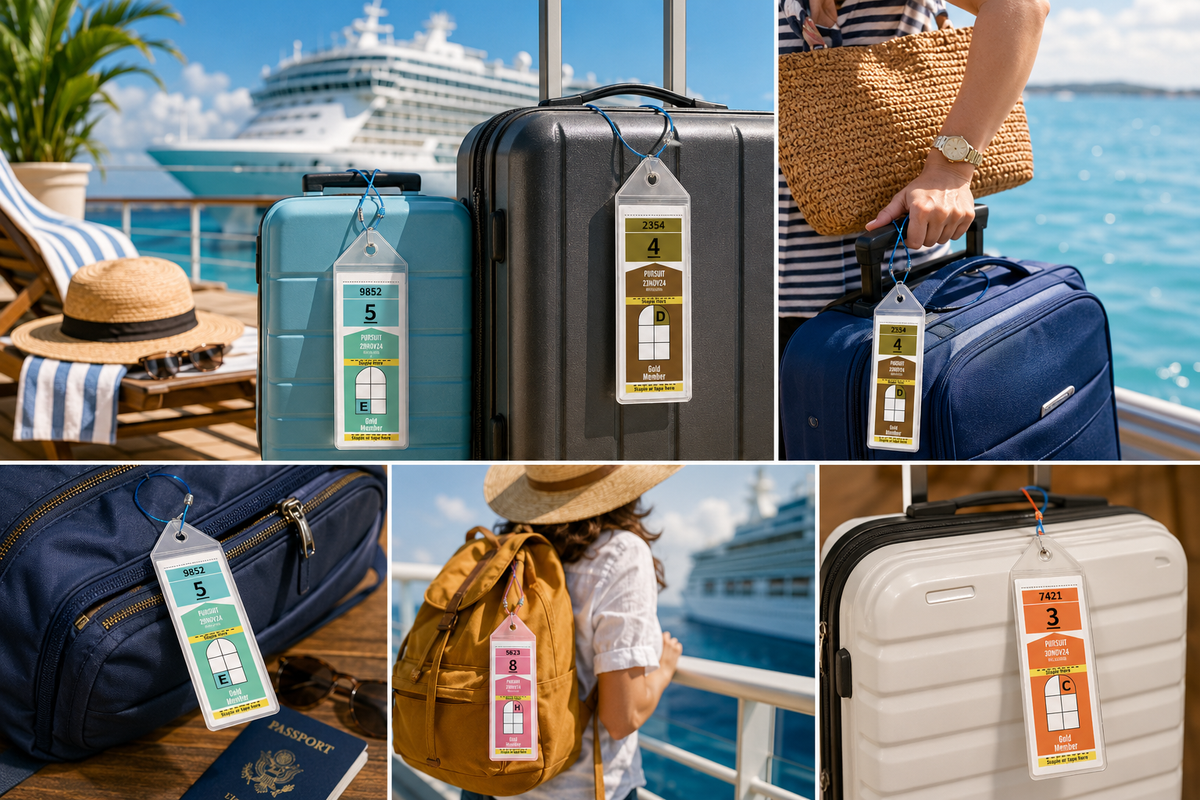 Cruise Ship Luggage Tags 9.9" x 2.9" – 2pcs