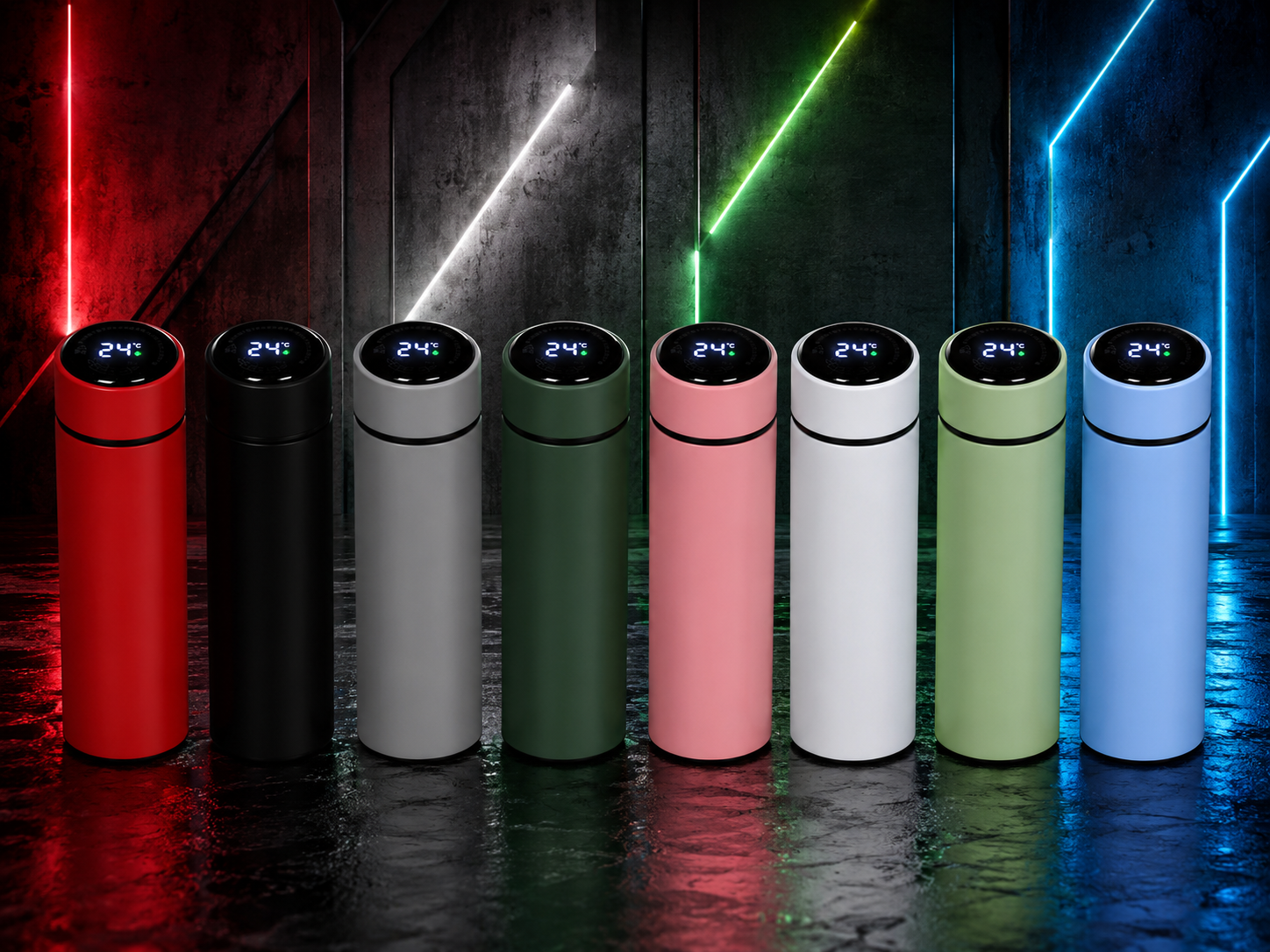 Smart LED Temperature Display Water Bottle 316 304
