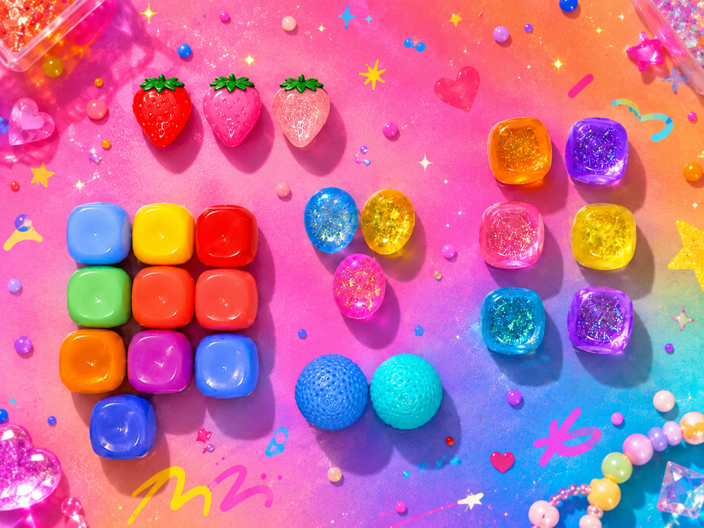 Bright, Glittery and Beautiful Pocket Squishies