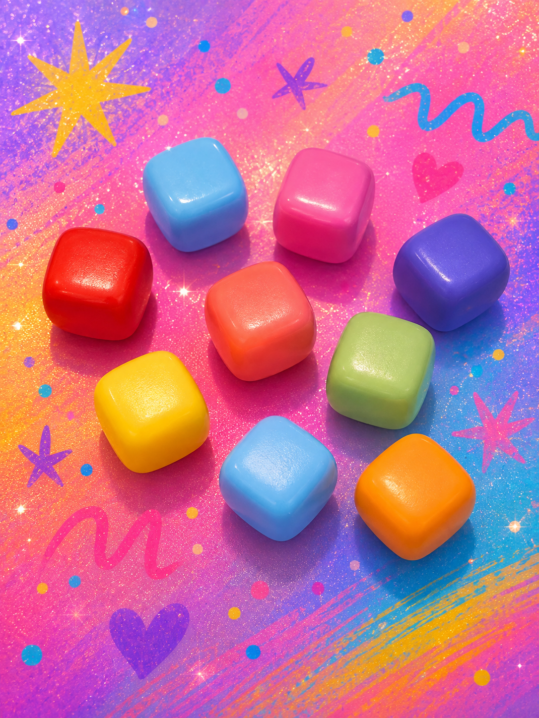 Bright, Glittery and Beautiful Pocket Squishies