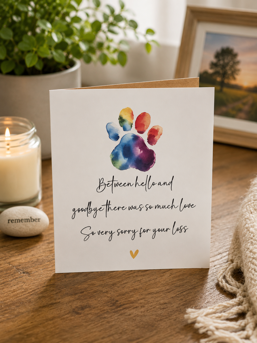 Pet Condolence Card