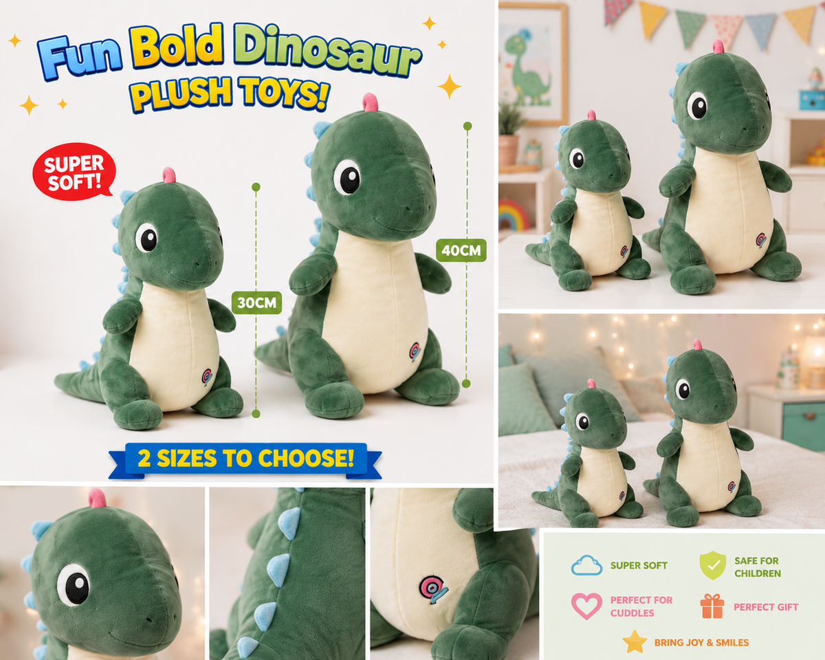Standing Dinosaur Plush – 30cm