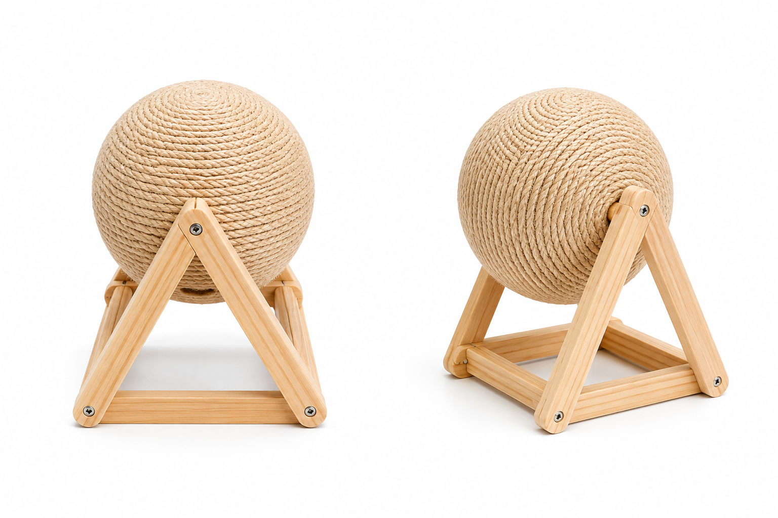 Sisal Rotating Cat Scratching Ball Board – 18×18×16cm