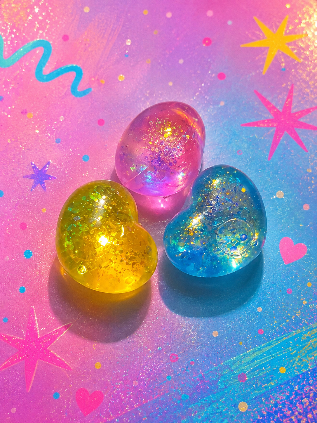 Bright, Glittery and Beautiful Pocket Squishies