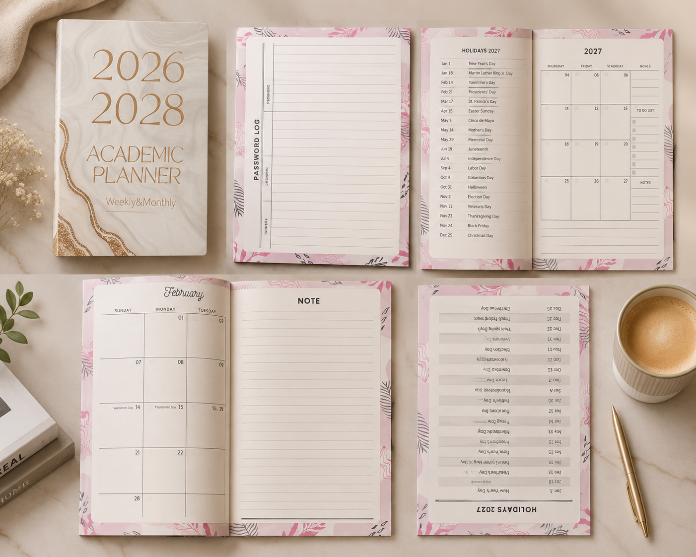 2026 to 2028 Academic Organiser