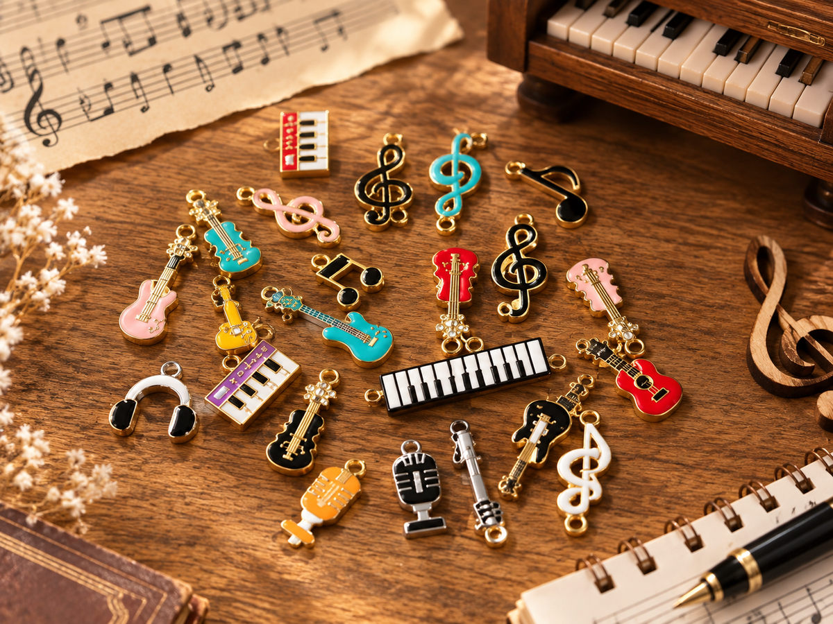 Musical Enamel Charm 20pcs Set 1