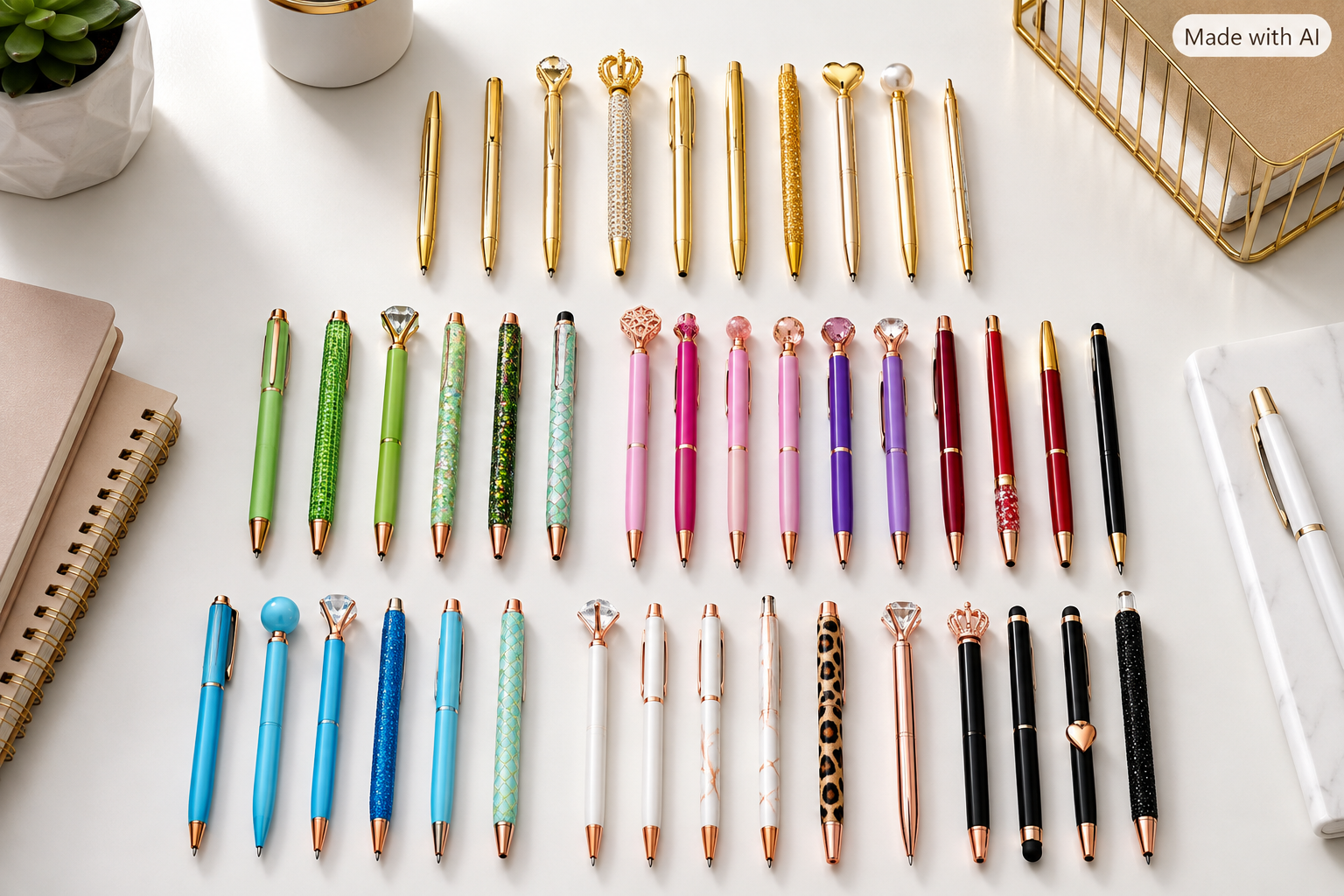 Random Stylish Ballpoint Pen – Surprise Colour