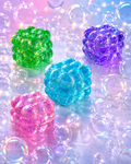 Glitter Bubble Sensory Stress Balls in Green, Blue, Purple and Pink
