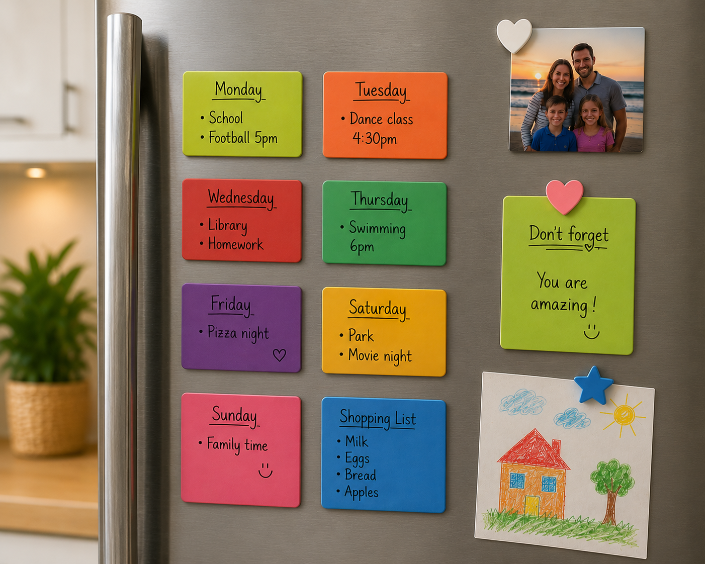 Magnetic Writing Labels 5pcs set.