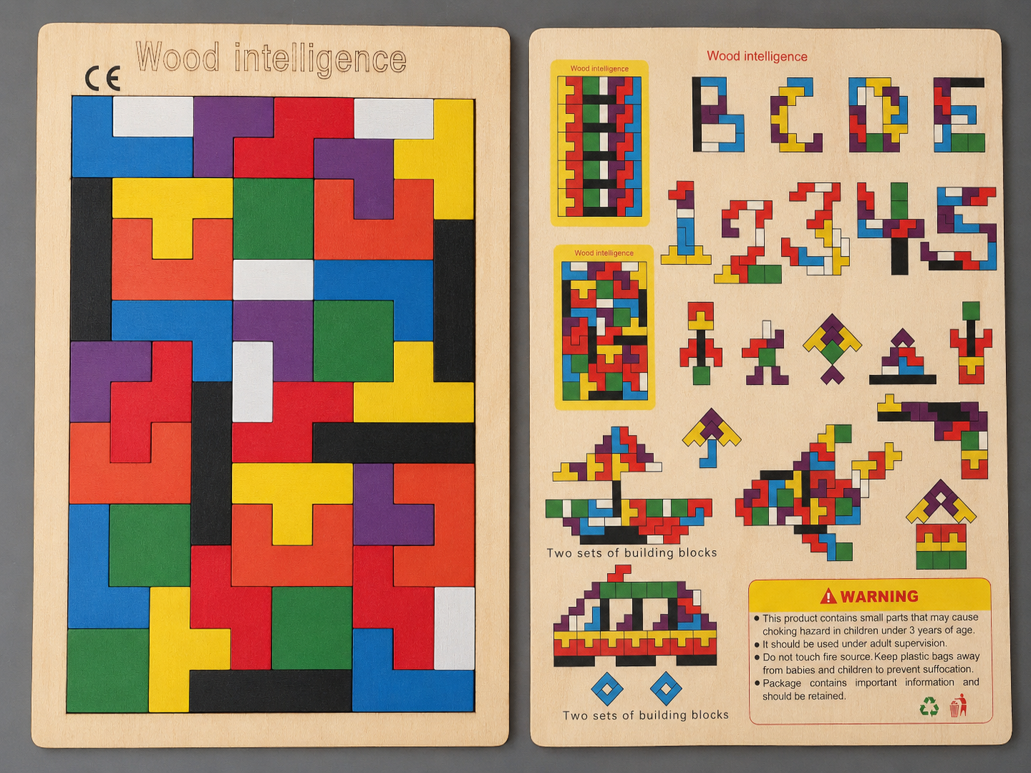 Wooden Blocks Puzzle – Tangram Jigsaw