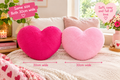 Heart Shaped Plush Pillow. 30cm