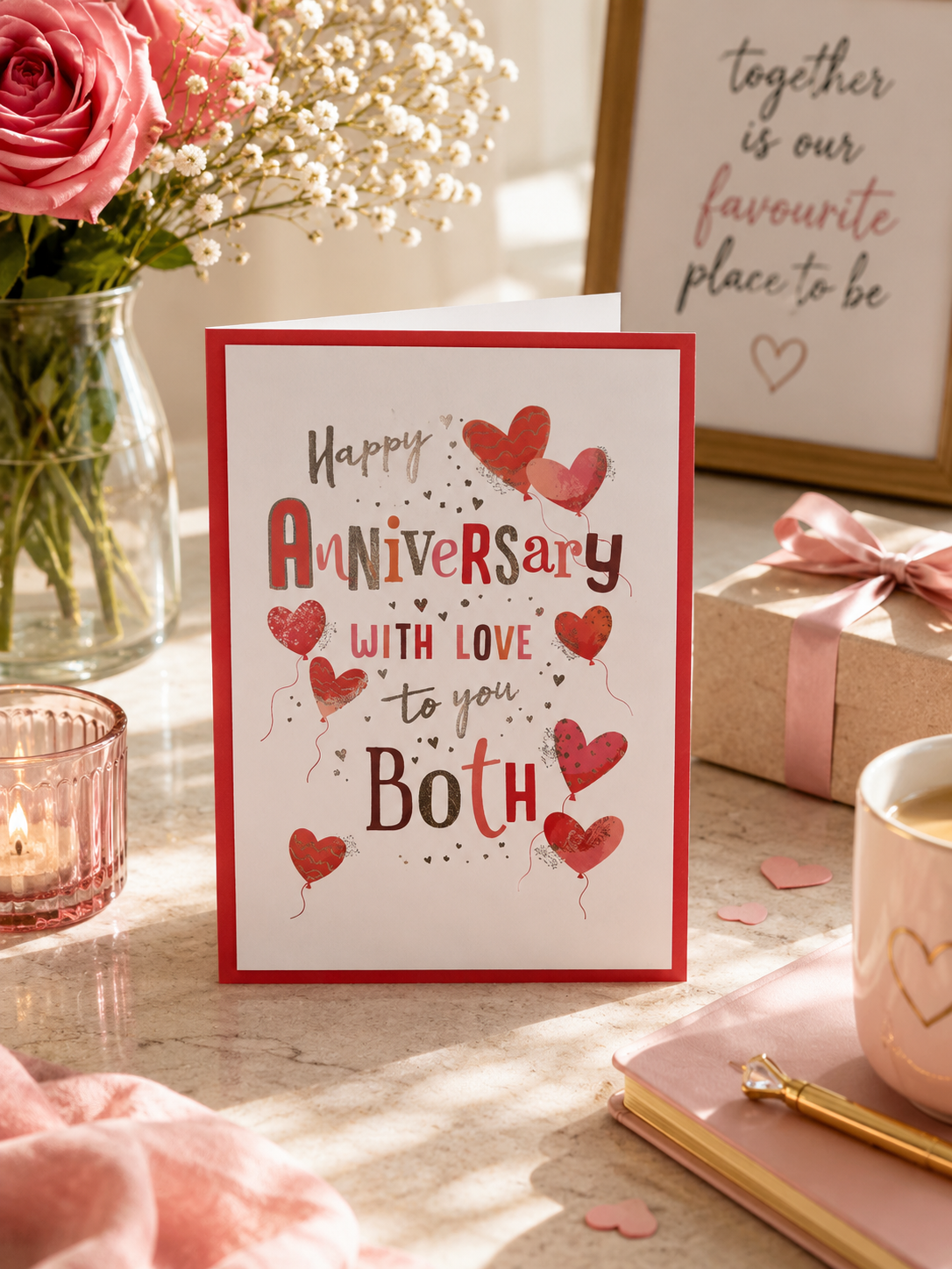 Happy Anniversary With Love to You Both Card